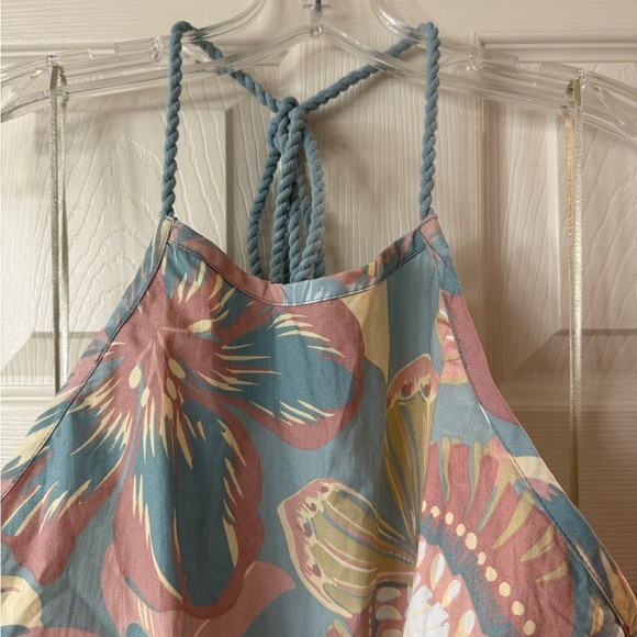 FREE PEOPLE Deserted Island Floral Halter Mini Dress M Size Medium SOLD OUT - Picture 6 of 12